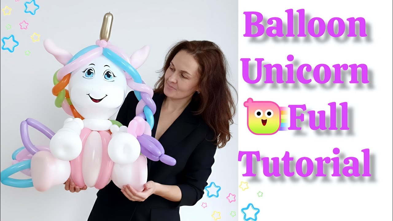 DIY 🦄Balloon Unicorn – Detailed 15-Minute Step-by-Step Tutorial