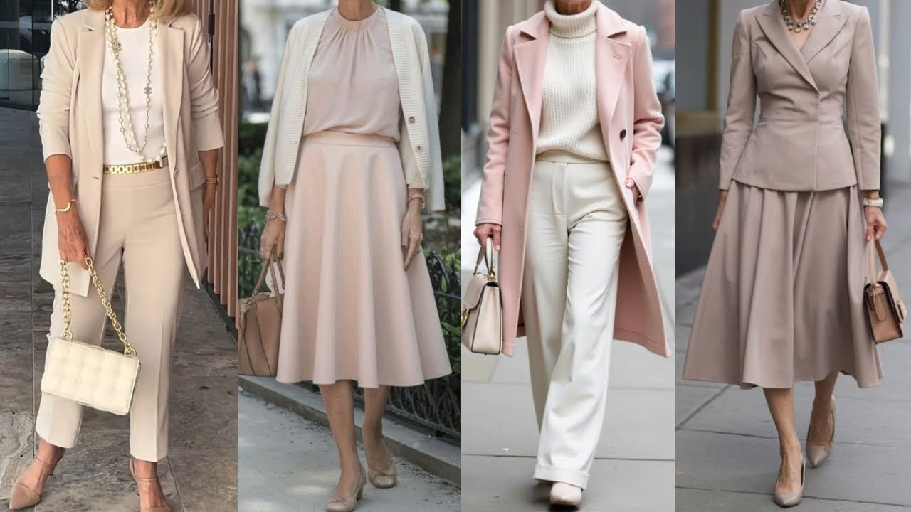 ATUENDOS Y COMBINACIONES de ROPA DE MODA ELEGANTE SENCILLA Y COMODA PARA SEÑORAS MADURAS