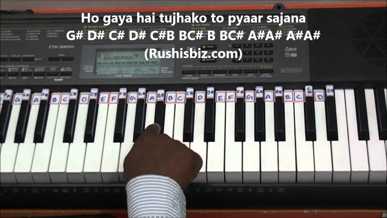 Ho Gaya Hai Tujhko Toh Pyar Sajna - Piano Tutorials | 1200 Songs BOOK/PDF @399/- 7013658813