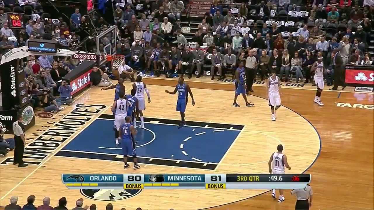 Extended Timberwolves Highlights - Wolves  vs Magic 10-30-13