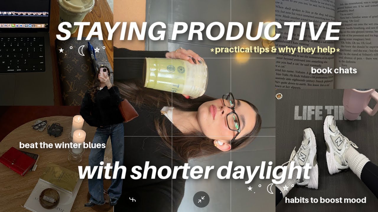 staying productive with shorter daylight | tips that actually work, hobbies, workout, journaling