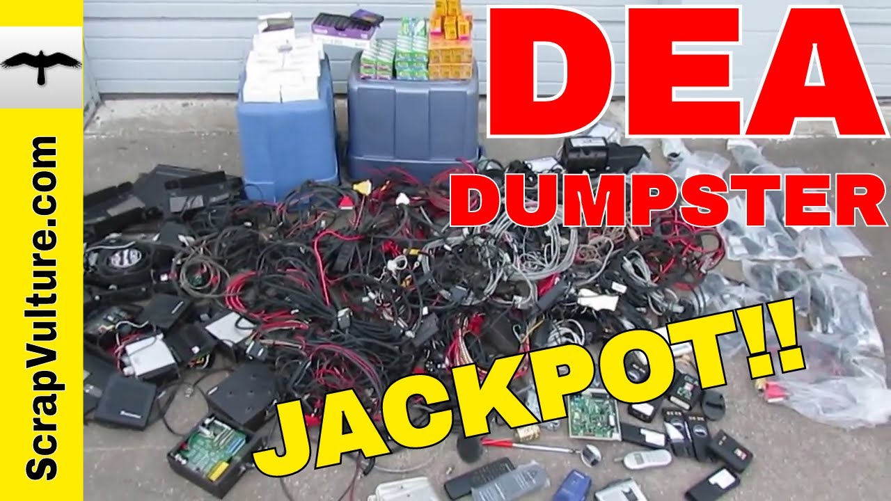 $1,500 Dumpster Dive at the DEA POLICE Drug Enforcement Administration Cops Jackpot