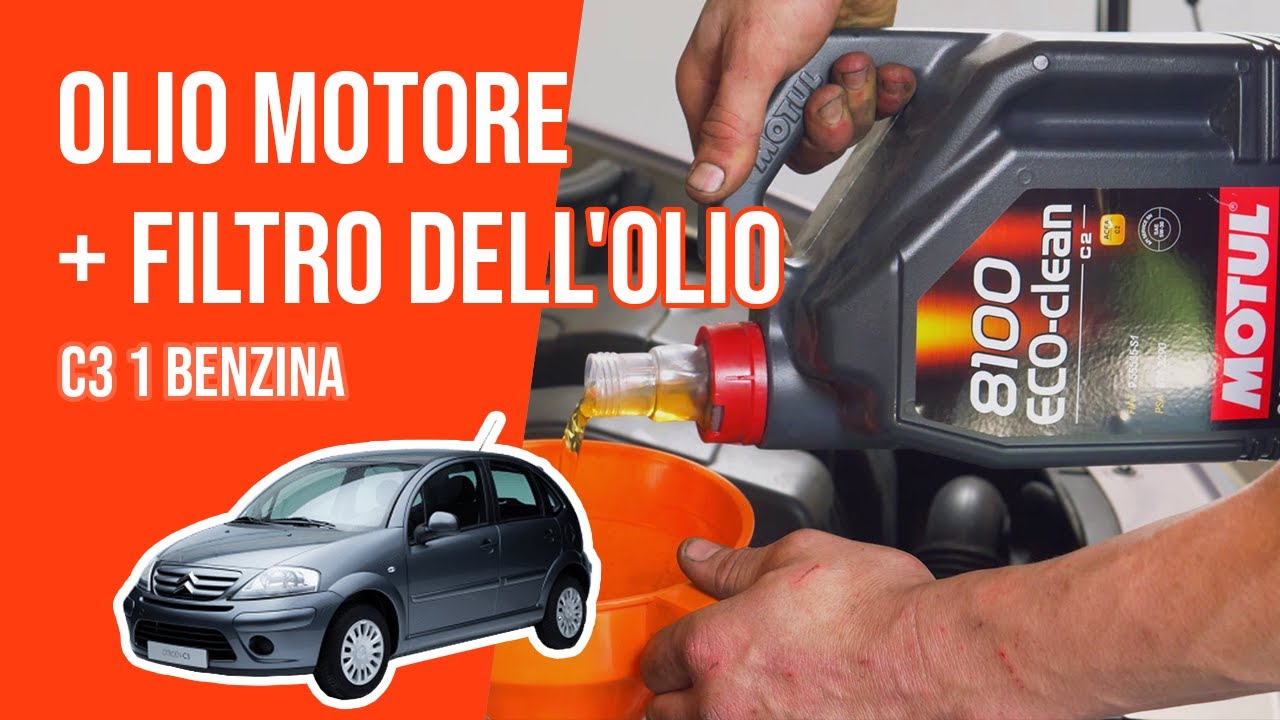 Cambio olio motore e filtro dell'olio C3 1 1.1i🛢
