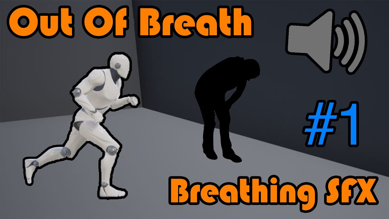 Динамическое тяжёлое дыхание при беге | Звуковые эффекты, основанные на истощении | Часть 1 — Обу...