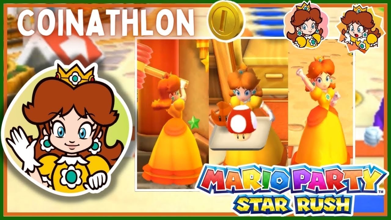 ✿ Mario Party: Star Rush - Coinathlon (Rival Race) | Daisy Gameplay ✿