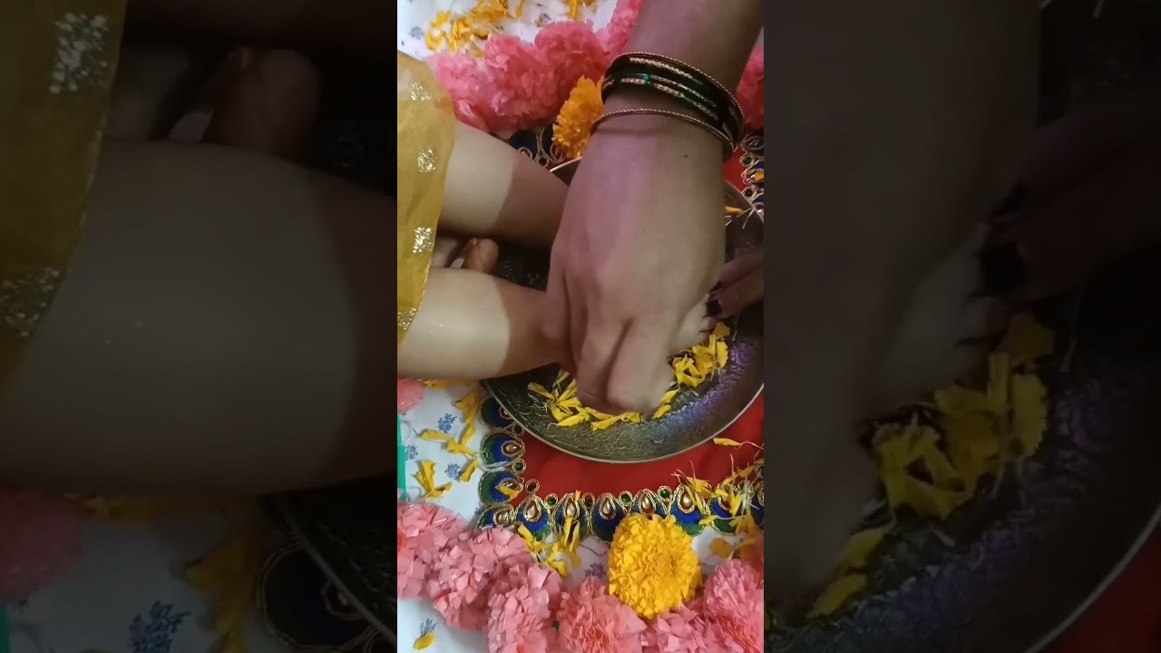 Navratri Kanya Pujan || kanya Pujan || simple decoration || baby photoshoot @ 🏠||  latest video 2022
