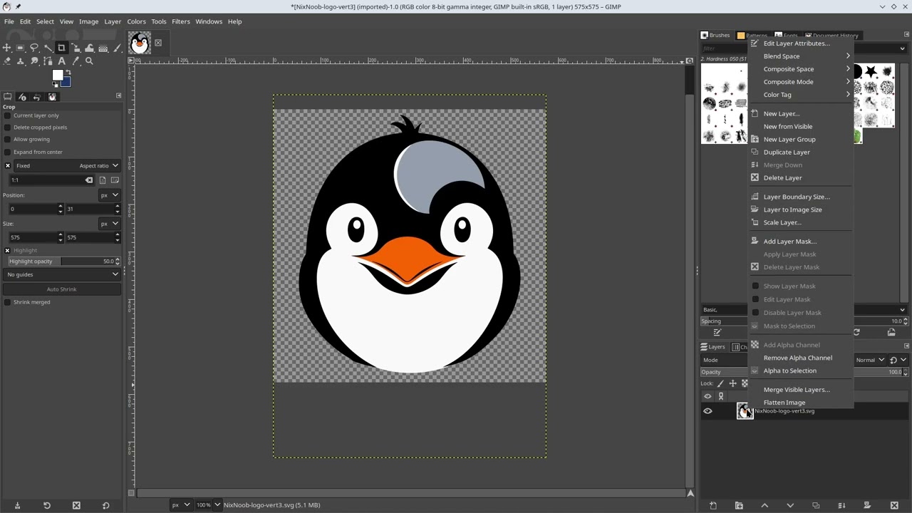 How to create a favicon.ico in Gimp