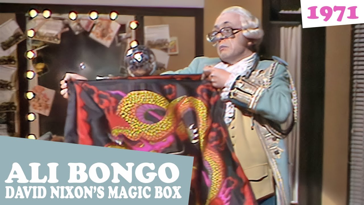 Ali Bongo (as Alistair) gets to play with David Nixon's props.