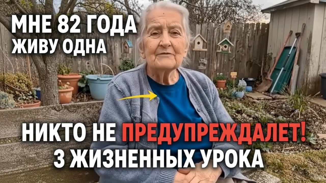 Мне 82 года. Никто НЕ ПРЕДУПРЕЖДАЕТ тебя об этом, когда живёшь одна. (3 жизненных урока)