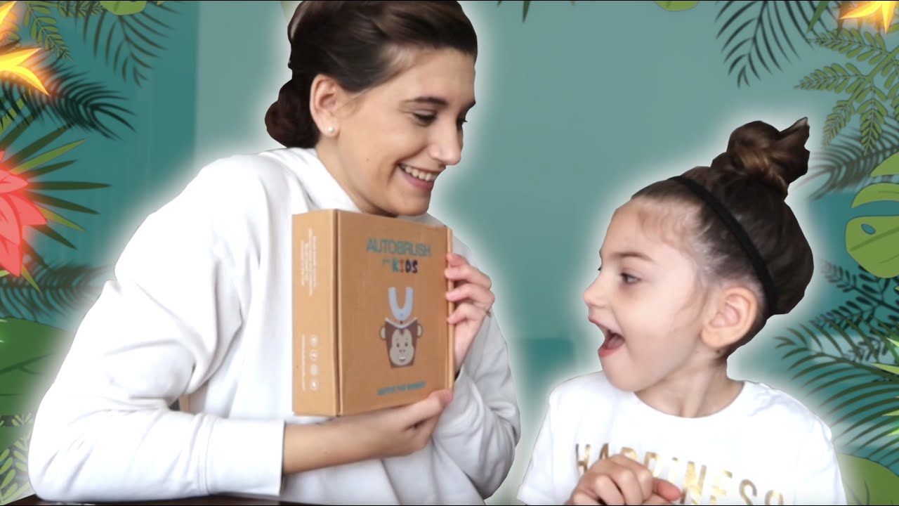 Abby Tries the NEW U-Shaped Toothbrush AutoBrush® 4 Kids For The First Time!