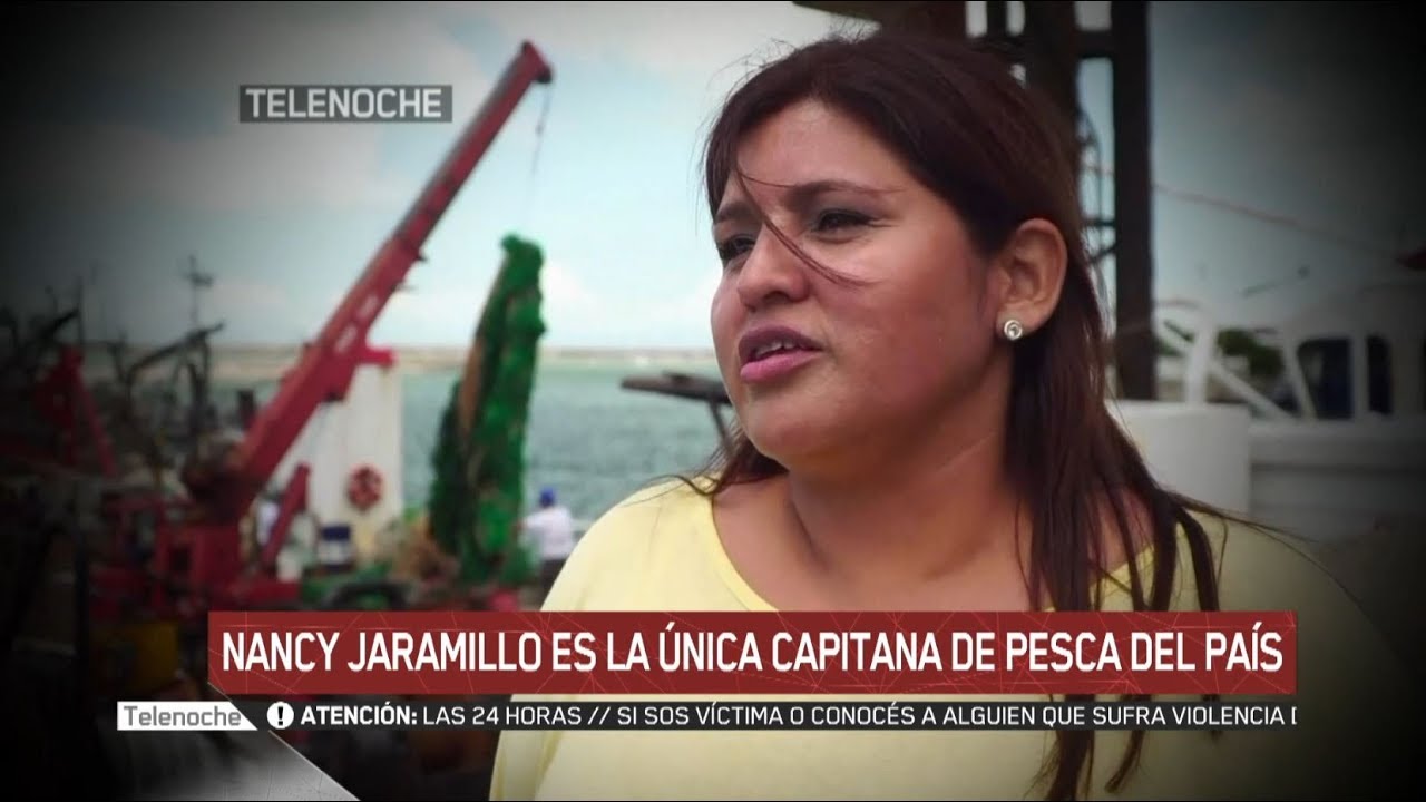 Nancy es la primera capitana del barco pesquero del país