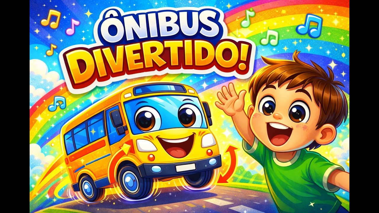 Cantando “As Rodas do Ônibus” 🎶 Para Crianças 👶