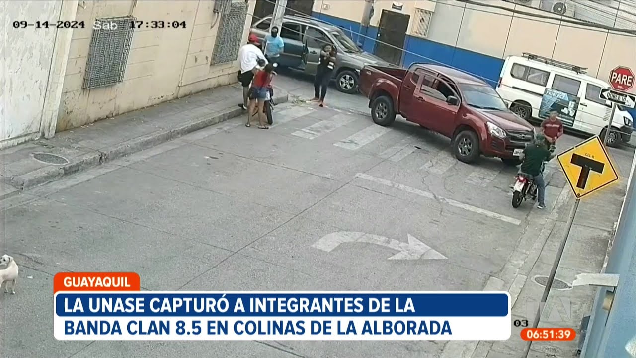 UNASE capturó a varios integrantes de la banca Clan 8.5 en el norte de Guayaquil