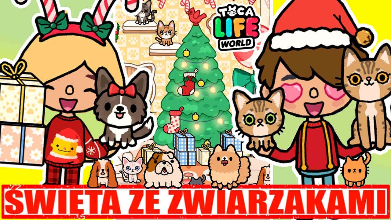 ŚWIĘTA ze ZWIERZAKAMI *TOCA BOCA FLUFFY FRIENDS HOUSE* #toca #fluffypethouse #pethouse