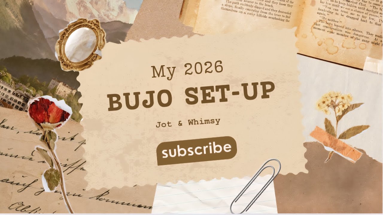 My 2026 Bujo Set Up 📖🎇🎉