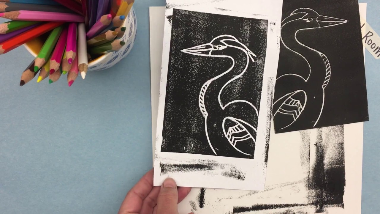 A Messy Art Room: Styrofoam Printmaking