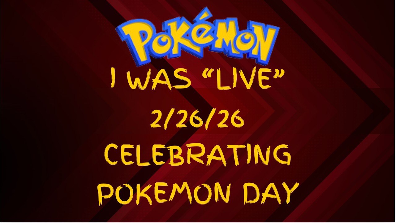 Pre - Pokemon Day Live event announcing Pokemon Day Giveaway - #pokemon