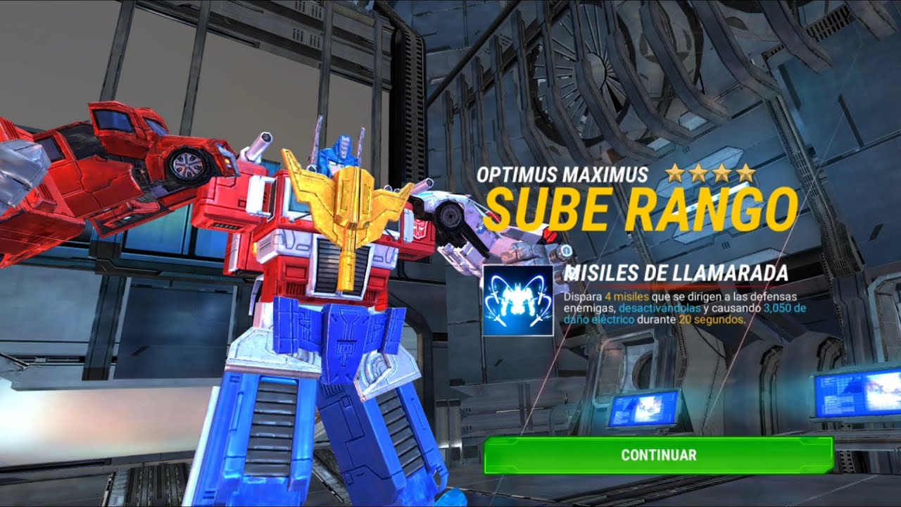 Transformers Earth Wars - Optimus Maximus 4 estrellas