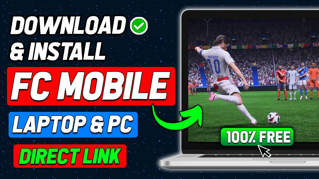 Как скачать и играть в FC Mobile (Футбол) на ПК и ноутбуке (новый сезон) (обновлённая версия 2025...