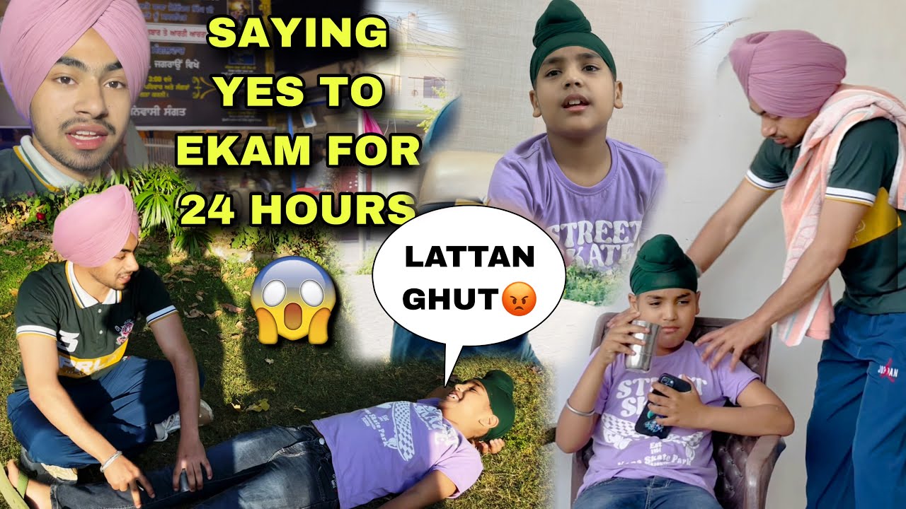 LIVING LIKE NAUKAR😱FOR 24 HOURS CHALLENGE WITH BROTHER🤯GONE WRONG HOGYA 😭