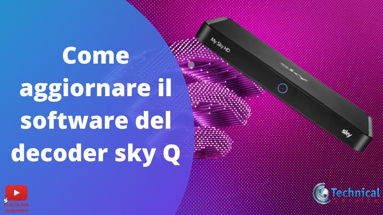 Come aggiornare il software del decoder Sky Q