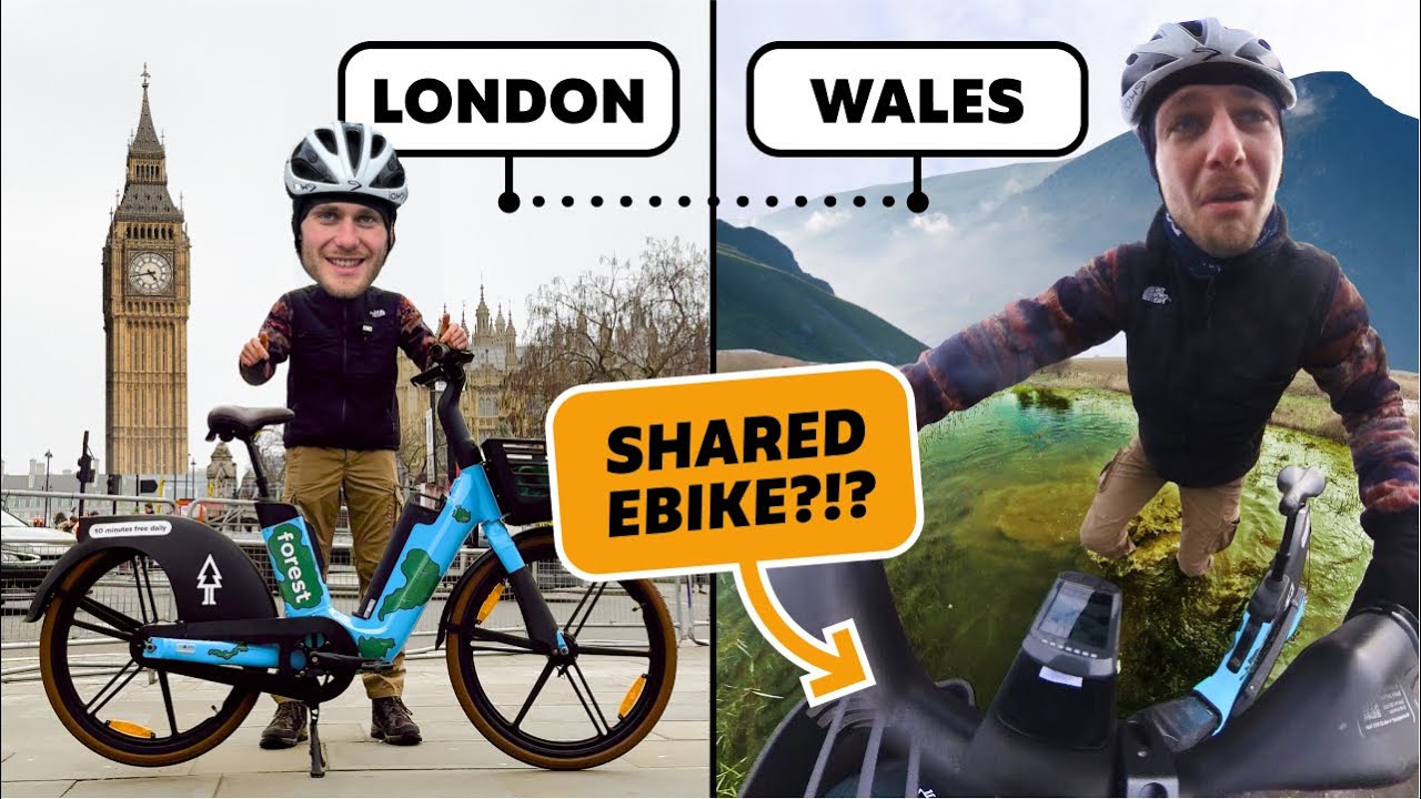 Can I ride a SHARED E-BIKE from LONDON to WALES?
