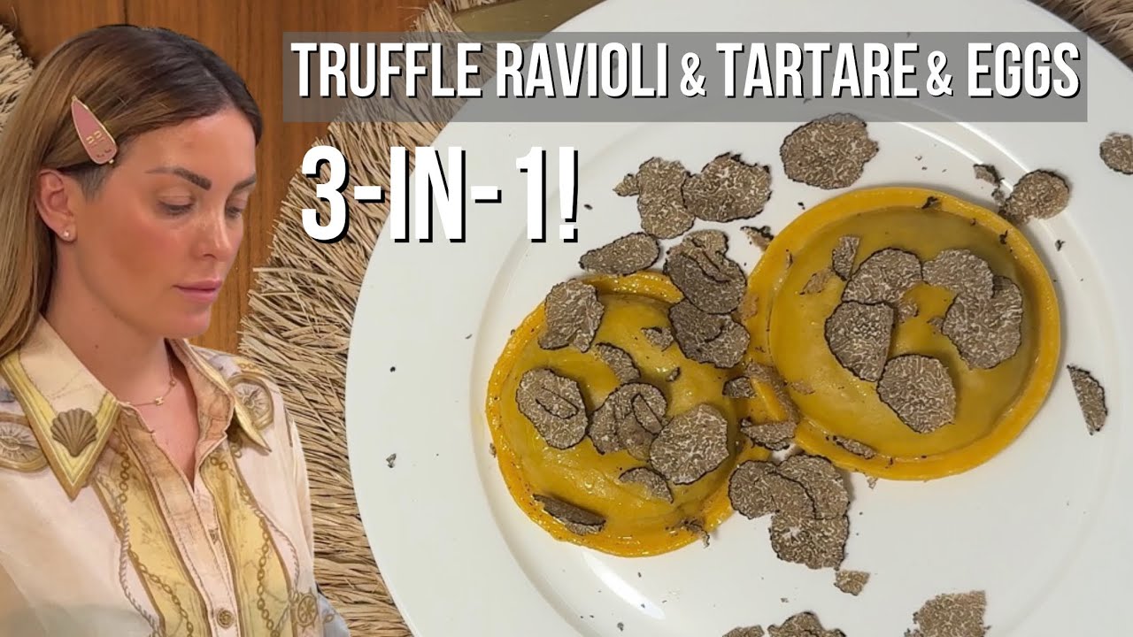 Three Dishes in One | Tartare, Ravioli & Eggs. All with the Aroma of Truffle