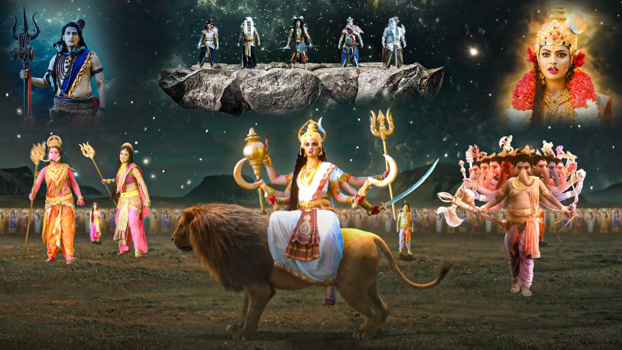 जब सुंभ-निशुम्भ और चण्ड-मुंड आये माता भाग्लमुखीसे युद्ध करने | Vighnaharta Ganesh | Jai Ganesh