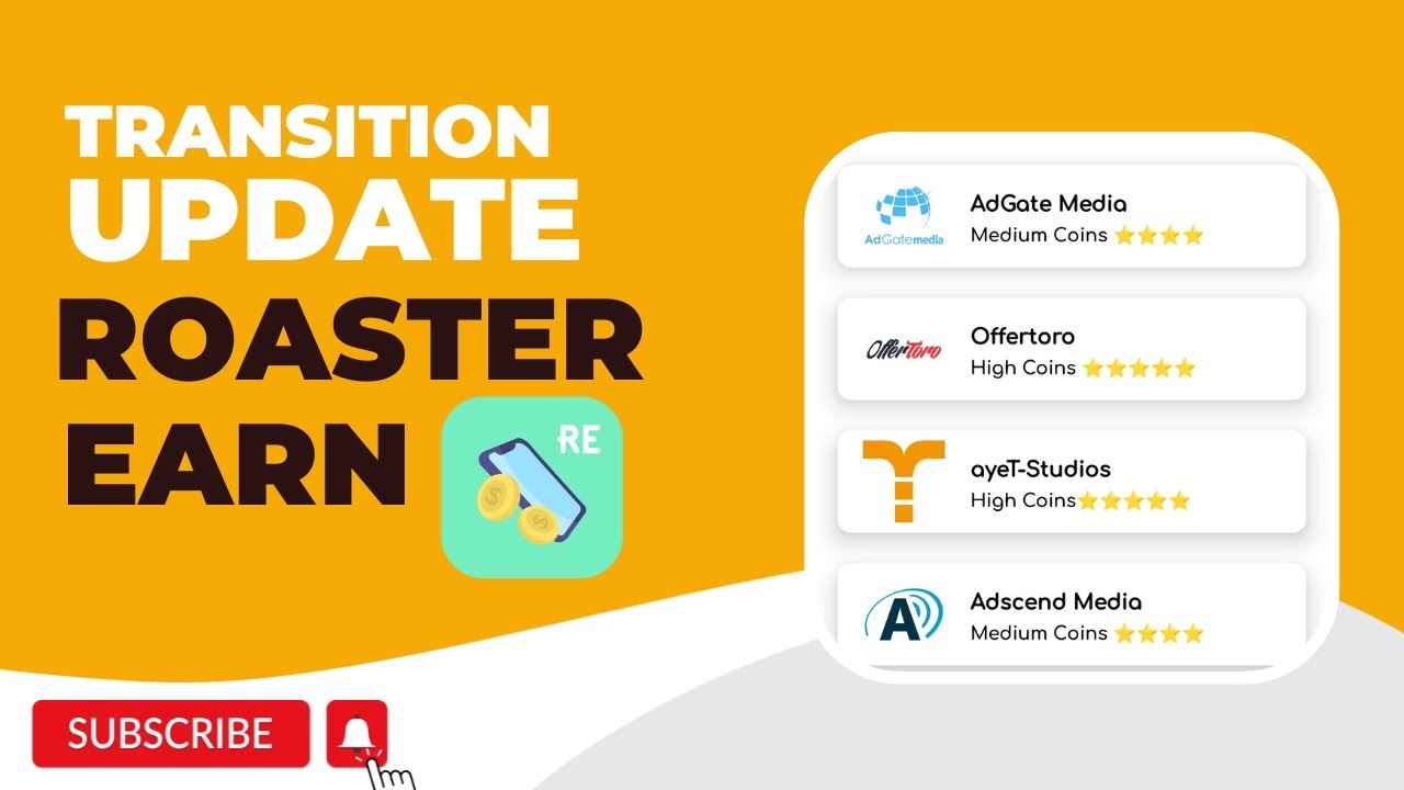 Introducing Roaster Earn - The Transition Update