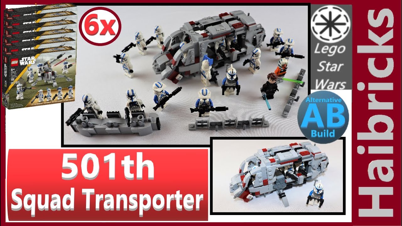 Rex Squad Transporter - 6x Lego Star Wars 501. Clone Trooper Battle Pack (75345) | Alternative Build
