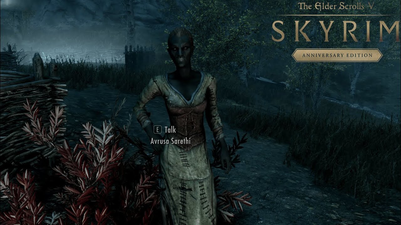 Avrusa Sarethi reaction to Sinderion's remains - The Elder Scrolls V:Skyrim Anniversary Edition
