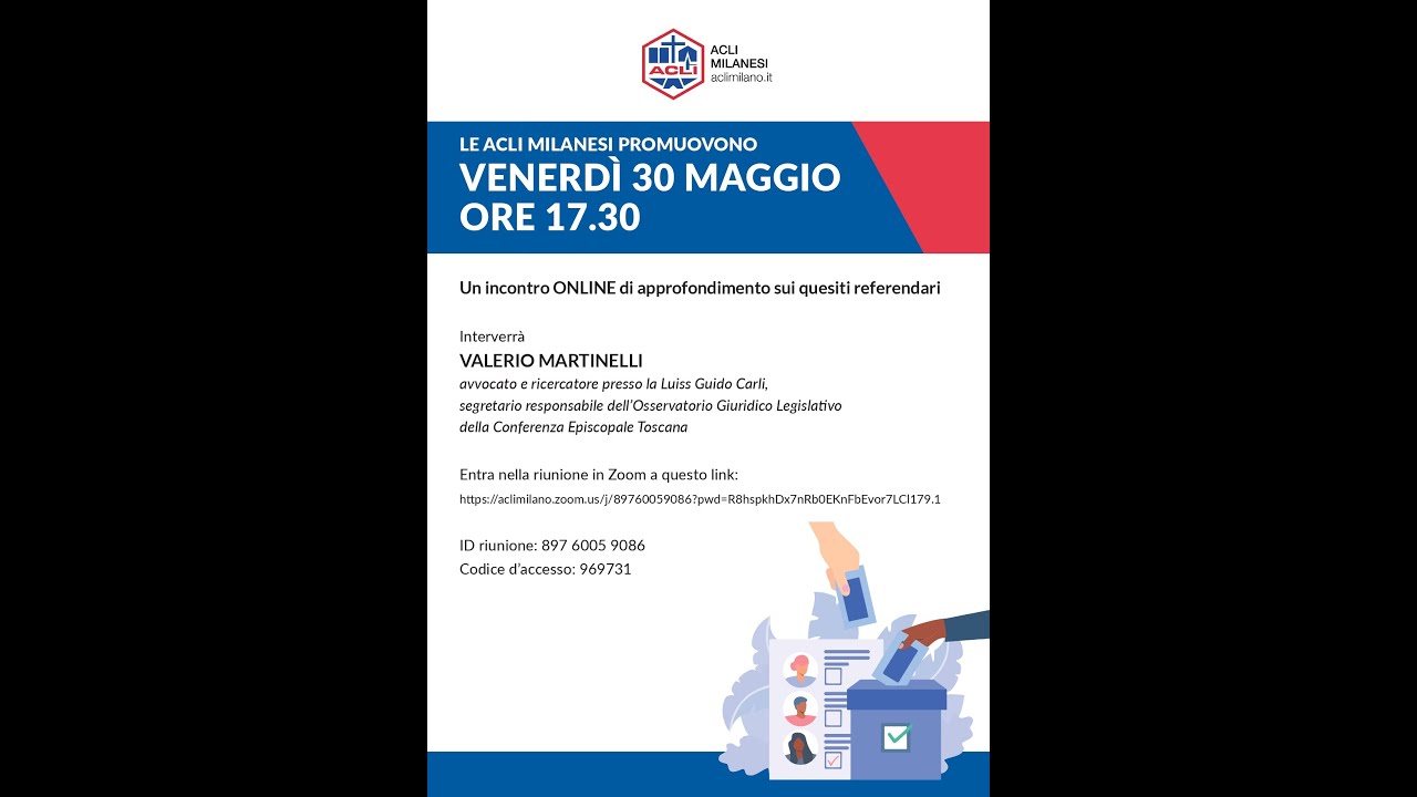 Incontro sui referendum 30 maggio 2025