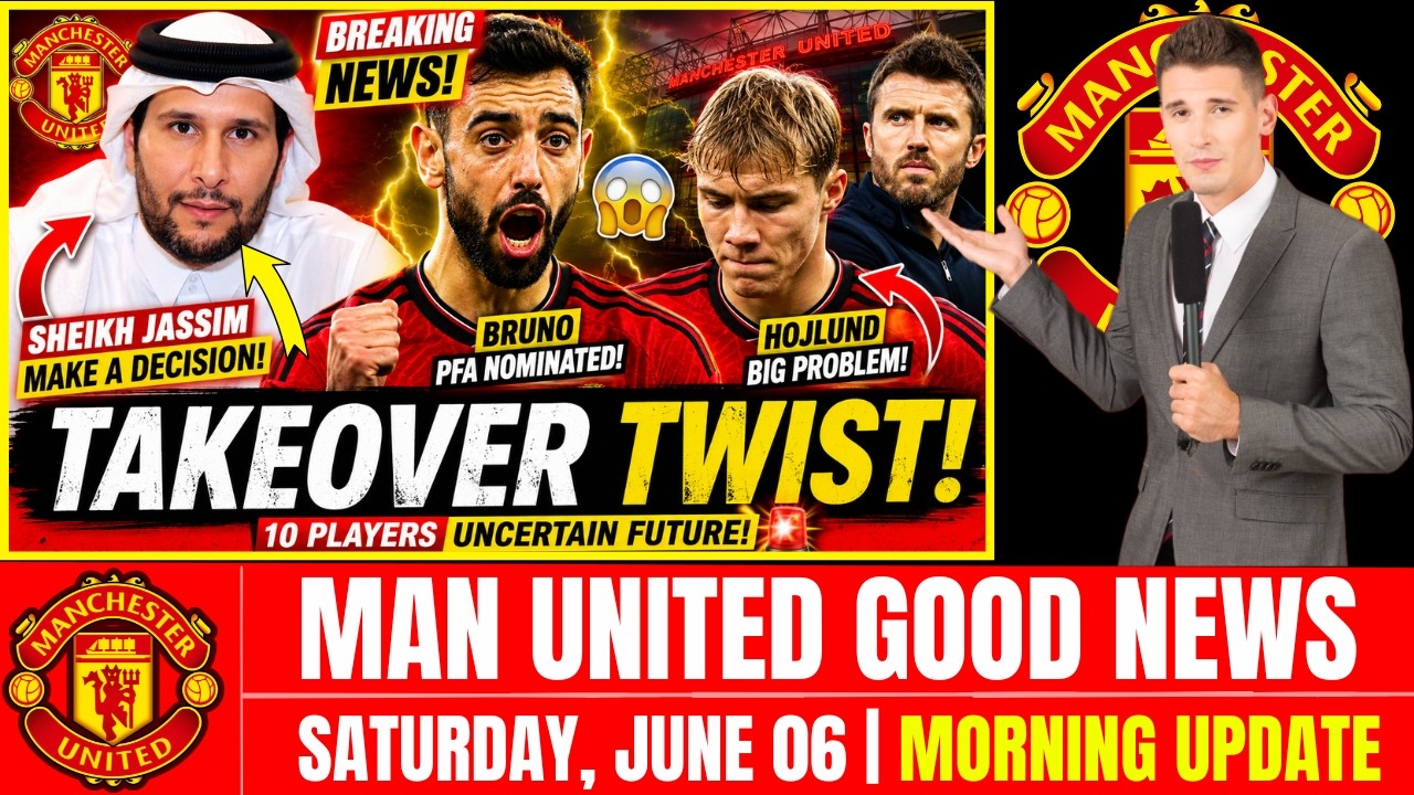 🚨 MAN UTD BOMBSHELL! SHEIKH JASSIM TAKEOVER, BRUNO NOMINATED & HOJLUND DRAMA 😱🔴