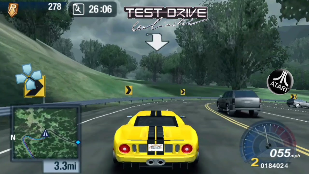 Você já jogou 👉 Test drive Unlimited no celular? para PPSSPP  emulator.