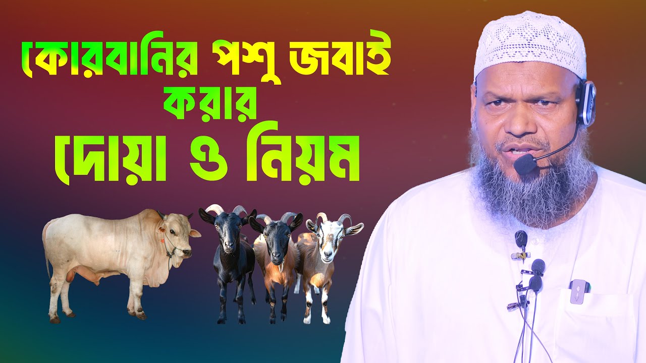 কোরবানির পশু জবাই করার দোয়া ও নিয়ম │শায়খ আব্দুর রাজ্জাক বিন ইউসুফ│Abdur Razzak Bin Yousuf new waz