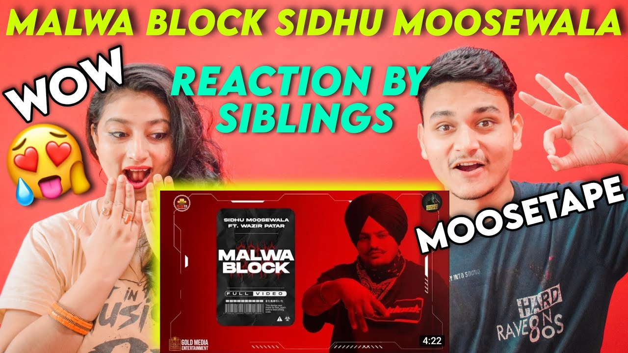 Malwa Block (Official Video) |Sidhu Moose Wala |Wazir Patar| Moosetape | Reaction video by Siblings