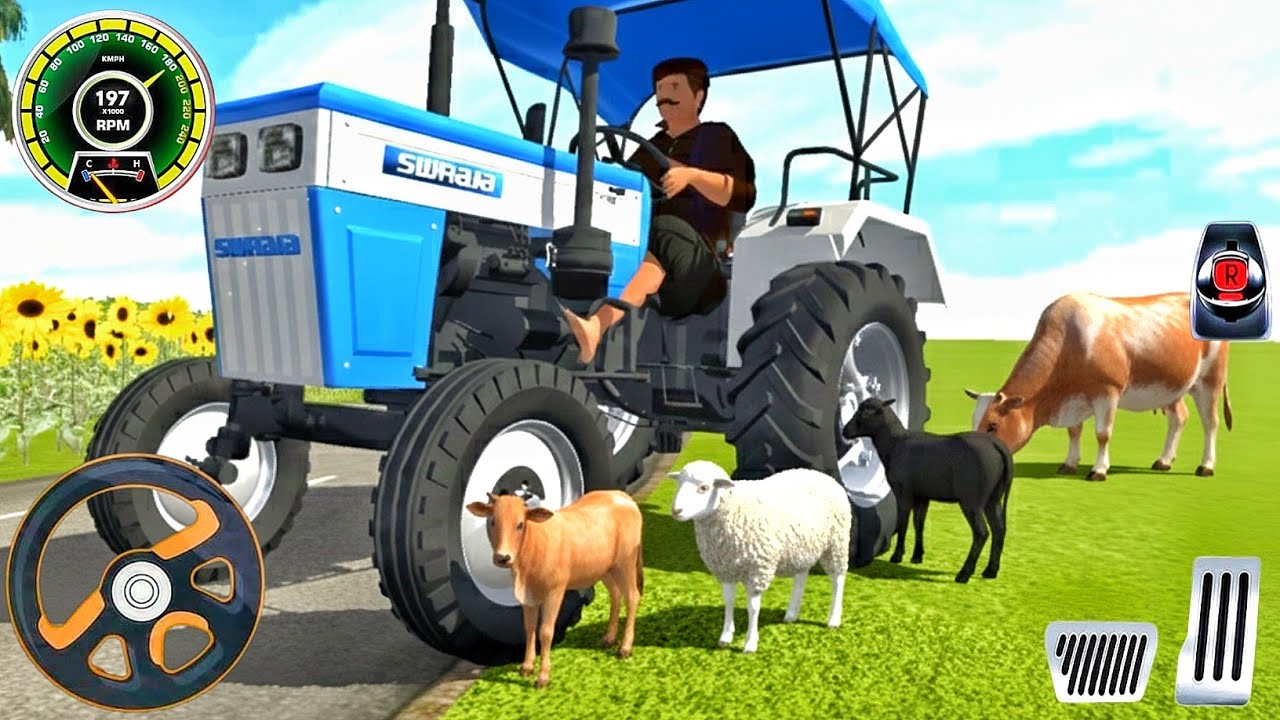 New Real Tractor Driving 3D Simulator Games 