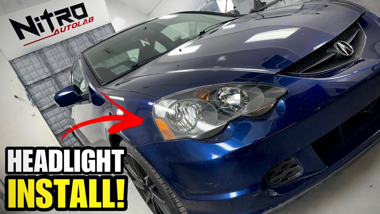 УСТАНАВЛИВАЮ НОВЫЕ ФАРЫ НА МОЙ ACURA RSX!
