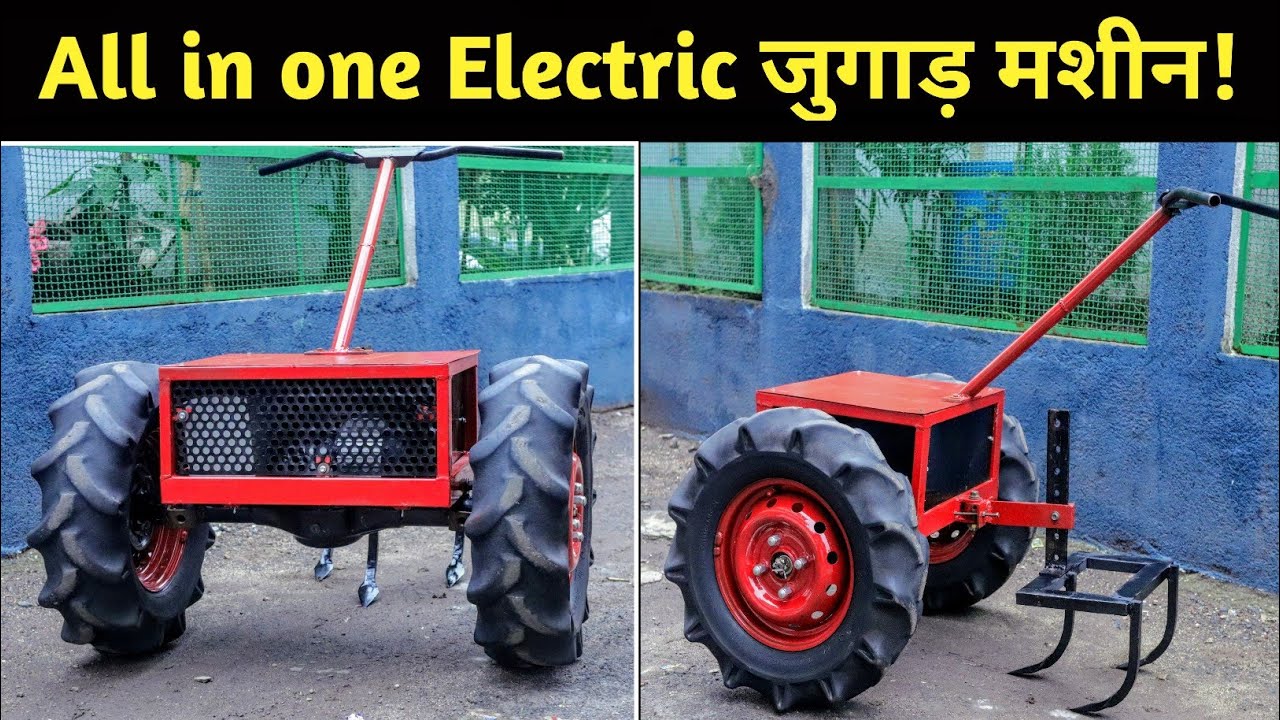 How to make electric power Tiller Machine for Agriculture @CreativeScienceOfficial