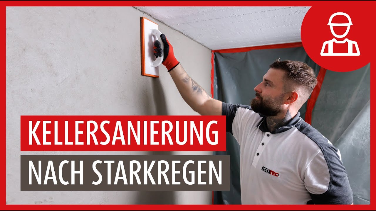 Sanierung eines feuchten Kellers nach Starkregen in Cadenberge | ISOTEC Innenabdichtung