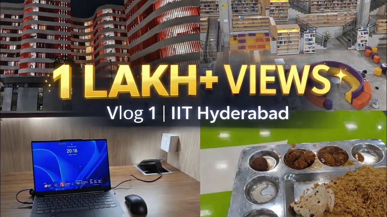 Dinner & Study Night at IIT Hyderabad 🍽📚 | Campus Life Vlog| Vlog 1