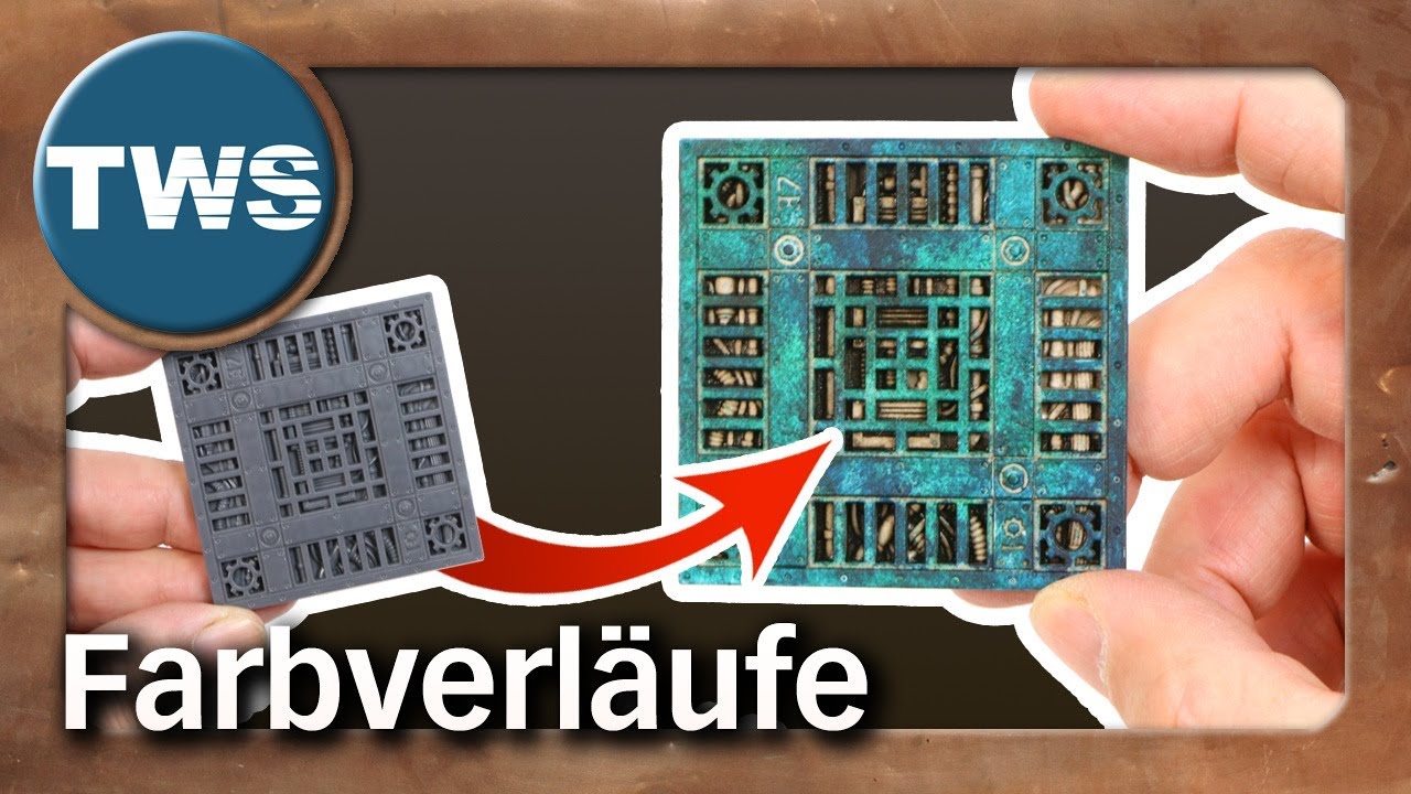 Tutorial: Farbverläufe schnell & einfach auf Tabletop-Gelände tupfen (Bemalung, Nass-in-Nass, TWS)