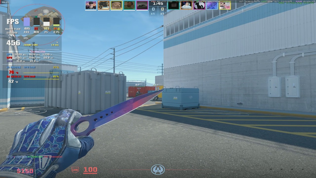 CS2 Competitive Settings / i9-14900K + RX 9070 XT / Nuke in Season 4
