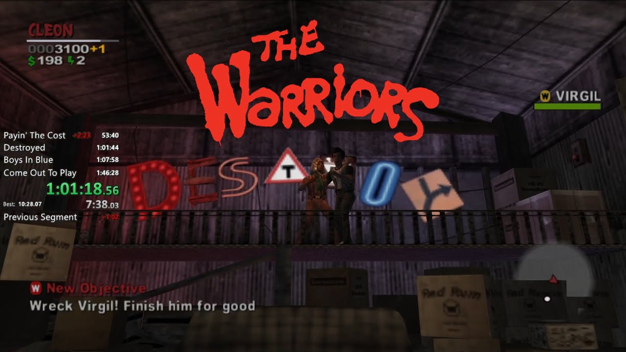 [WR] The Warriors Speedrun Any% 1:49:13 World Record (Sucker, PS2)