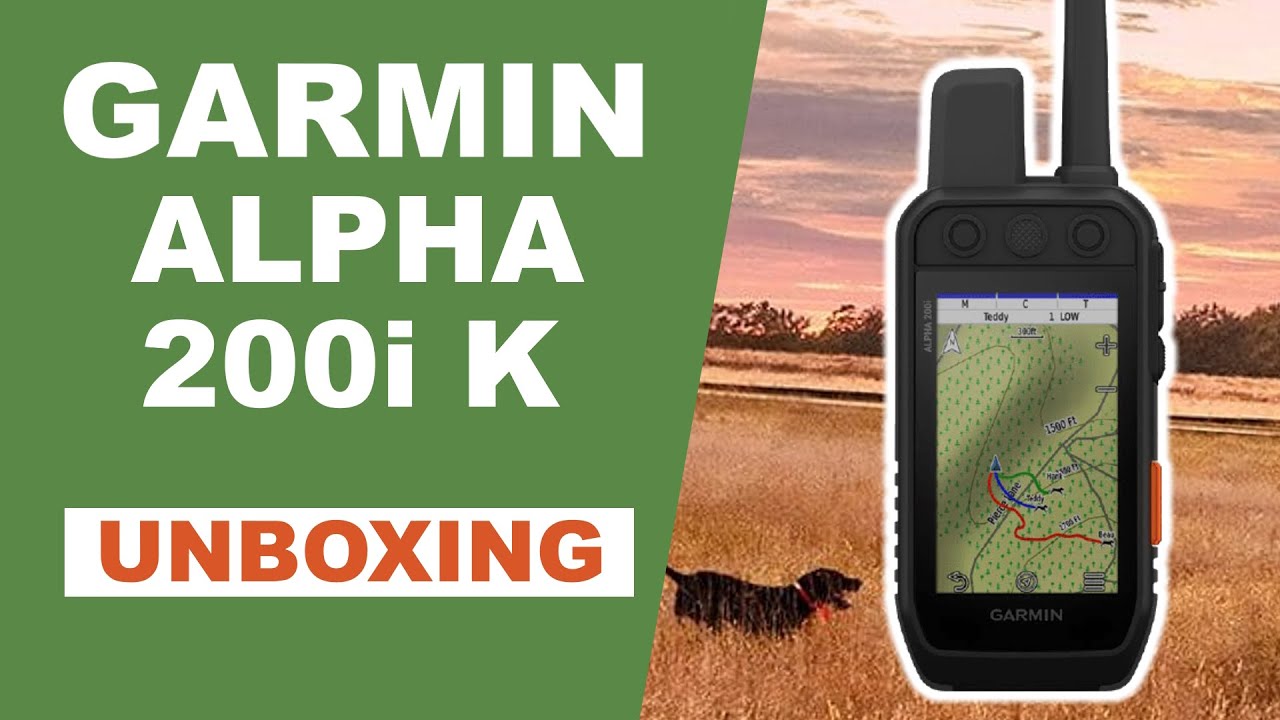 Garmin Alpha 200i K Unboxing