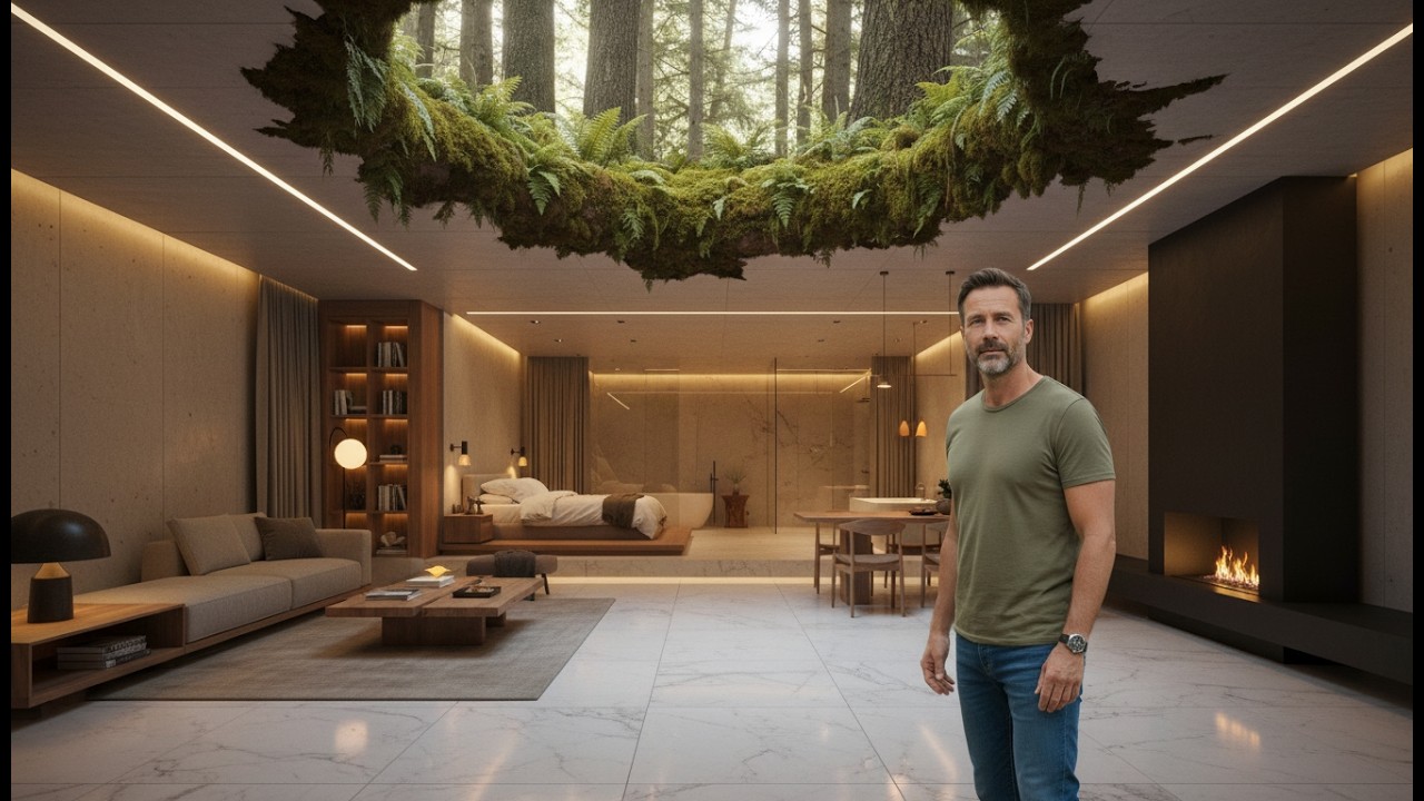 No one knew it existed! This man secretly builds a modern underground shelter in heavy rain ASMR