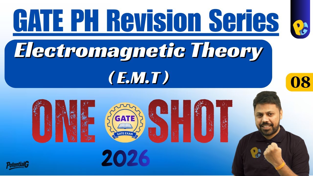 GATE Physics 2026 One Shot | Electromagnetic Theory EMT | POTENTIALG | Lalit Sir