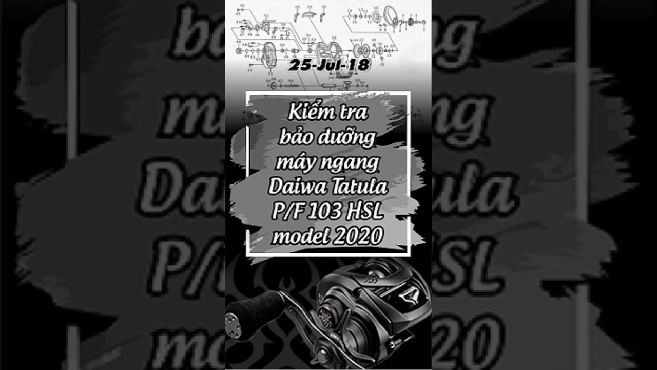 25-Jul-18 Kiểm tra bảo dưỡng máy ngang Daiwa Tatula Elite PF 7.1L model 2020