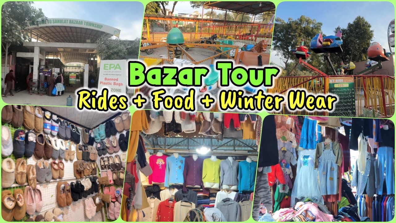 Township Bazar Vlog | Kids Fun, Winter Shopping & Street Food Day Out