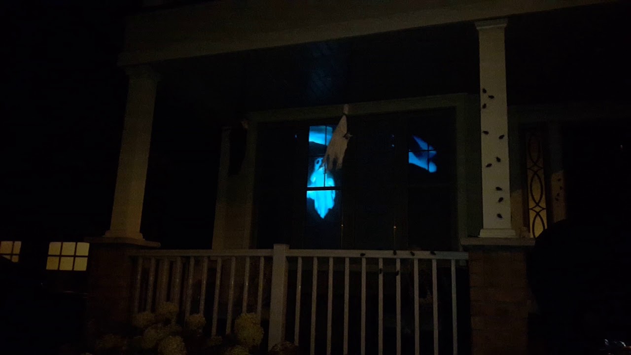 Flying Ghosts - 2017 Digital Halloween Decorations - Window Projection